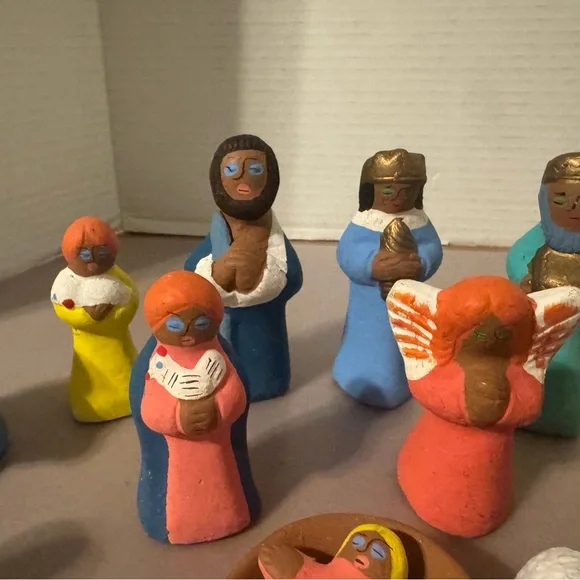 Vibrant Holiday Nativity Figurine Set - Picture 6 of 7